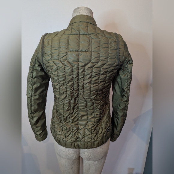 Triple 5 Soul Olive Quilted Women's Jacket Size M - Picture 3 of 16